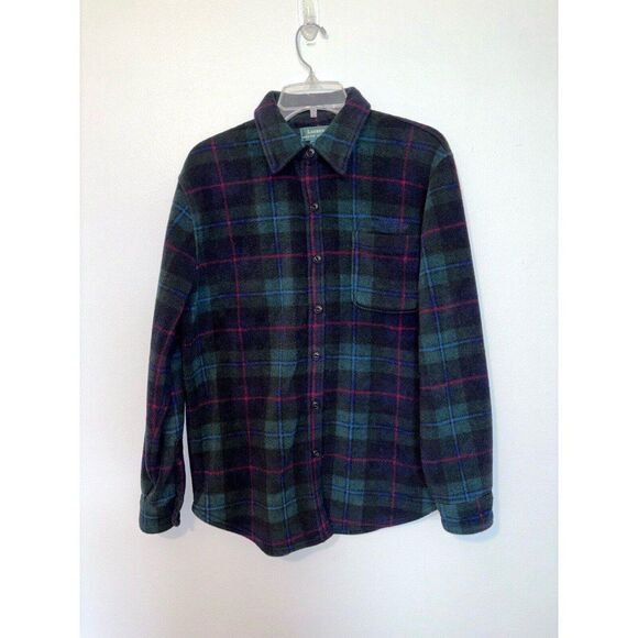 Vintage Lauren Ralph Lauren Ladies Blackwatch Fleece Jacket Small W/DEFECT - Picture 1 of 6